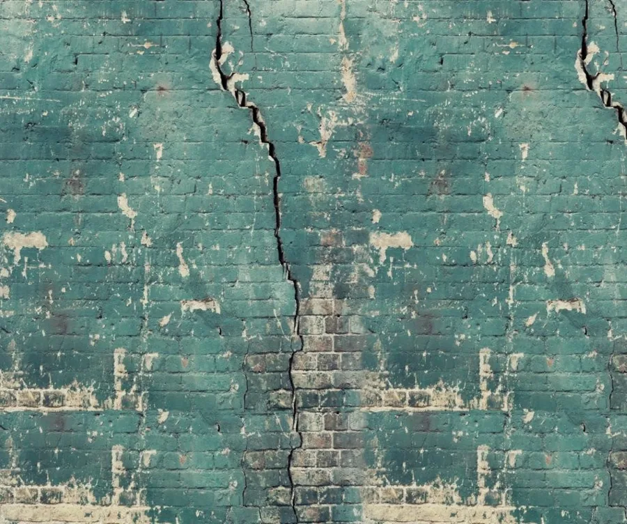 Weathered Turquoise Brick