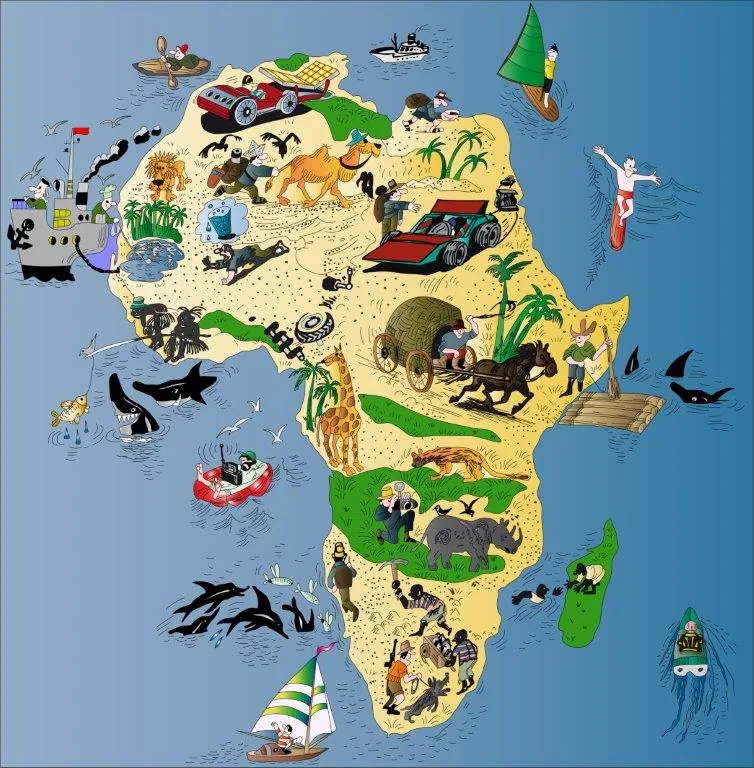 African Adventure Map